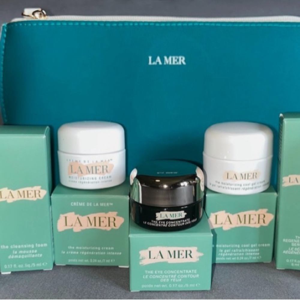 La Mer Eye Cream and skin care Collection - Teal and Black